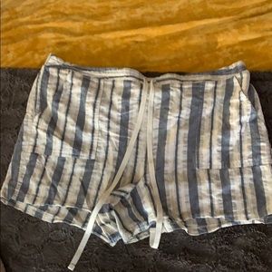 Striped linen short